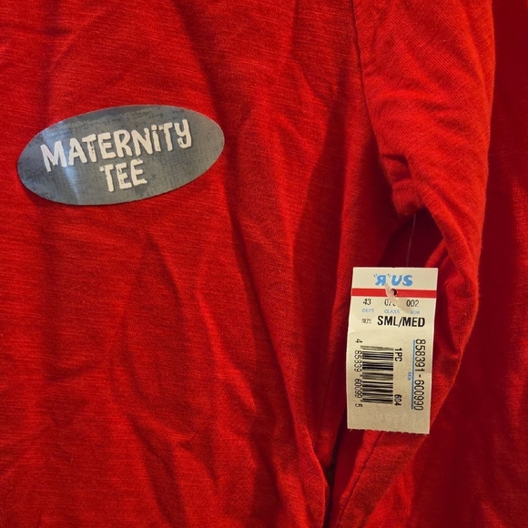 NWT RARE Koala Kik Xmas 🎁 Small Maternity Tee with Gold Bow - Picture 5 of 5